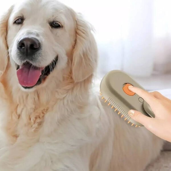 Escova Pet a Vapor Gatos Cães Tira Pêlos Pentes De Massagem Animais De Estimação - Image 3