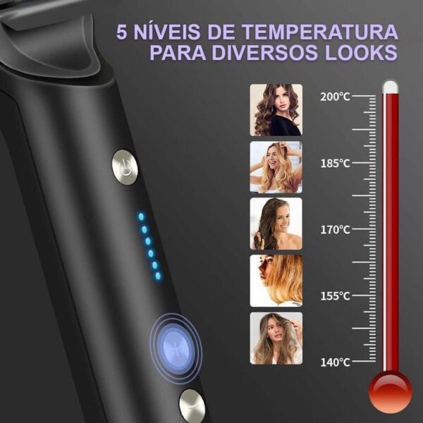 Escova Pente Alisadora Modeladora Elétrica 3 em 1 Alisa Hidrata e Anti Frizz 45W Bivolt - Image 3